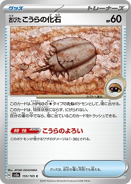 〔C〕 sv2a 155/165古びたこうらの化石