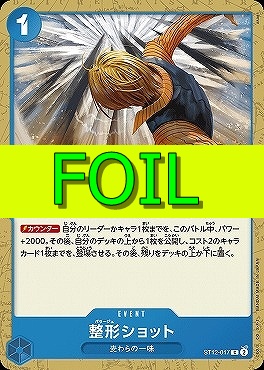 〔C(FOIL)〕 ST12-017 整形ショット