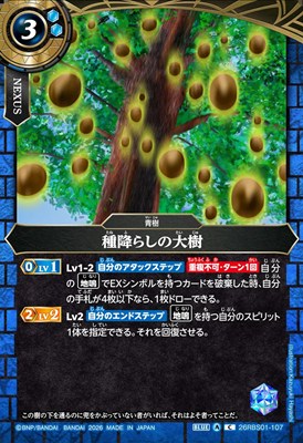 【C】 26RBS01-107 種降らしの大樹