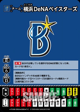 〔TC〕 ●横浜● TEAM-DB04 横浜DeNAベイスターズ
