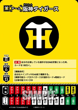 〔TC〕 ●阪神● TEAM-T04 阪神タイガース