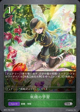 〈 P 〉 BP21-P06 妖精の学習