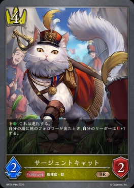 〈 P 〉 BP21-P16 サージェントキャット