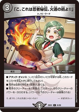 〔C〕 DM25EX1 （81/89） 《「こ、これは忍者秘伝、火遁の術よ！！」》