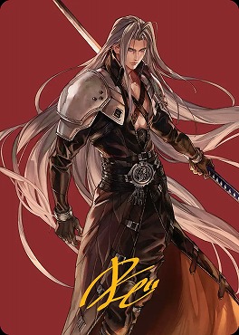 ※箔押し※【アートカード】威名のソルジャー、セフィロス44/53【まじ】(JPN)