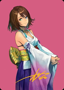 ※箔押し※【アートカード】スピラの希望、ユウナ48/53【オサム】(JPN)