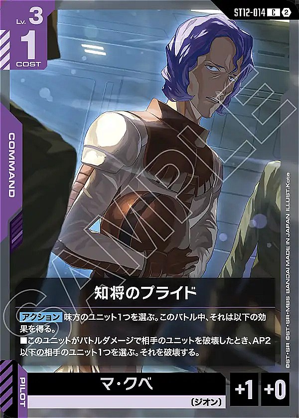 〔C〕 ST12-014 知将のプライド