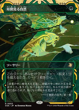 日〈R〉SOA0053垣間見る自然【MA】(JPN)