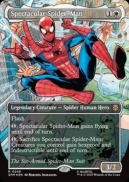 foil日〈R〉SPM0240スペクタキュラー・スパイダーマン/Spectacular Spider-Man (Six Arms)【ショーケース】(ENG)