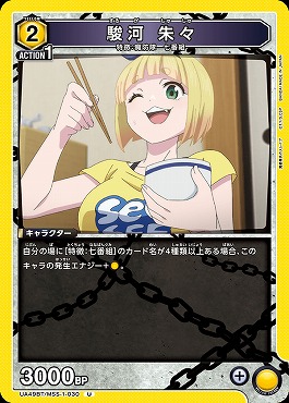 【U】 UA49BT/MSS-1-030 駿河 朱々 (黄2)