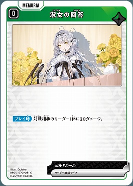 〔C〕 BP04-070 淑女の回答