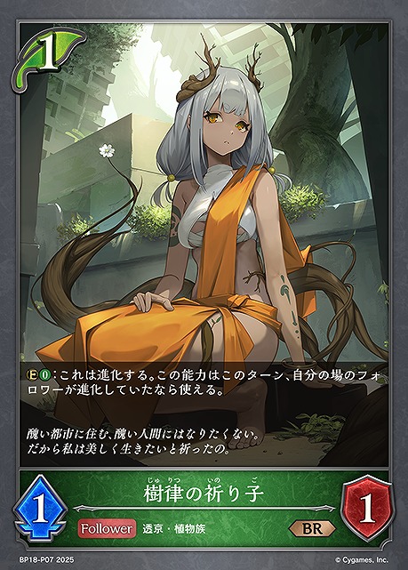 〈 P 〉 BP18-P07 樹律の祈り子