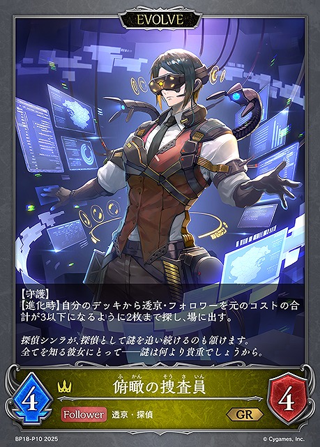〈P〉 BP18-P10 俯瞰の捜査員 [EVOLVE]