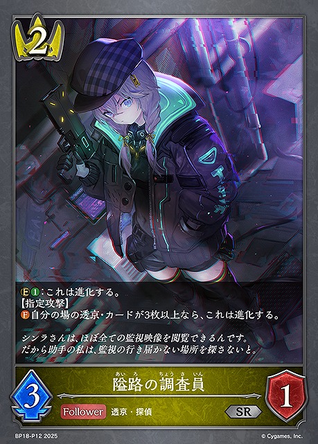 〈 P 〉 BP18-P12 隘路の調査員