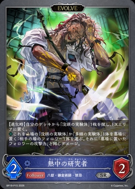 〈P〉 BP19-P15 熱中の研究者 [EVOLVE]