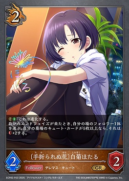 〈 P 〉 ECP02-P23 〔手折られぬ花〕白菊ほたる