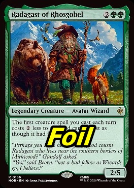 foil英〈R〉HOB0136ロスゴベルのラダガスト/Radagast of Rhosgobel(ENG)