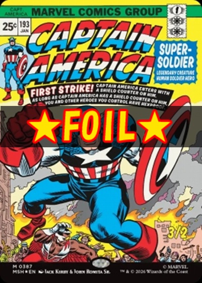 foil日[M]MSH0387スーパーソルジャー、キャプテン・アメリカ/Captain America, Super-Soldier【ショーケース】(ENG) ※即支払いのみ