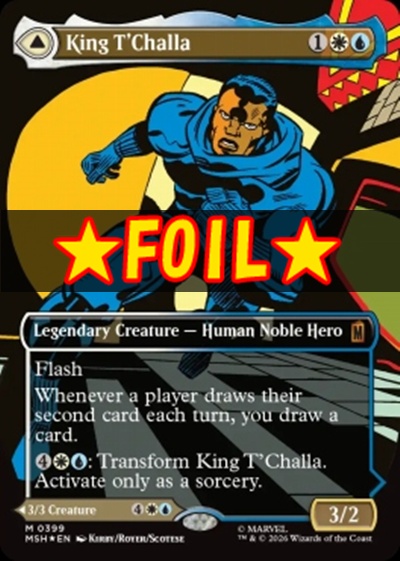 foil日[M]MSH0399ティ・チャラ王/King T'Challa【ショーケース】(ENG) ※即支払いのみ