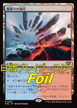 foil日〈R〉SOS0263嵐削りの海岸(JPN)