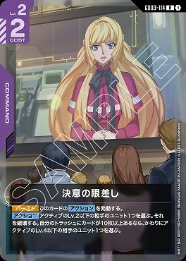 《R》 GD03-114 決意の眼差し