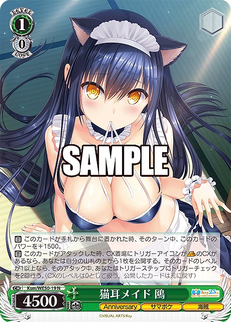 〔 N 〕Ksm/WE50-19 猫耳メイド 鴎